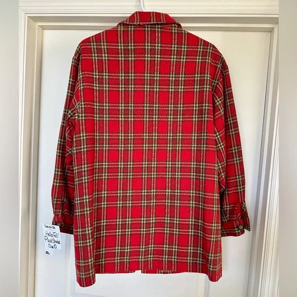 Requirements - Vintage Adorable Red Plaid Shacket - Brand new condition! - Picture 5 of 6